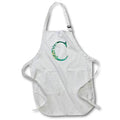 Apron - Elegant Green Monogram Initial C With Eucalyptus Leaves Floral Monograms