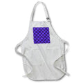 Apron - Quatrefoil Pattern In Black Outline On Purple Digital Art - Quatrefoil Pattern
