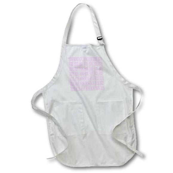 Apron - Art Deco Style Repeat Pattern Bright Pink Digital Art - Circle Pattern