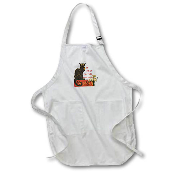 Apron - Le Chat Noir De Saint David De Rodolphe Salis Vector Art - St Davids Day Greeting