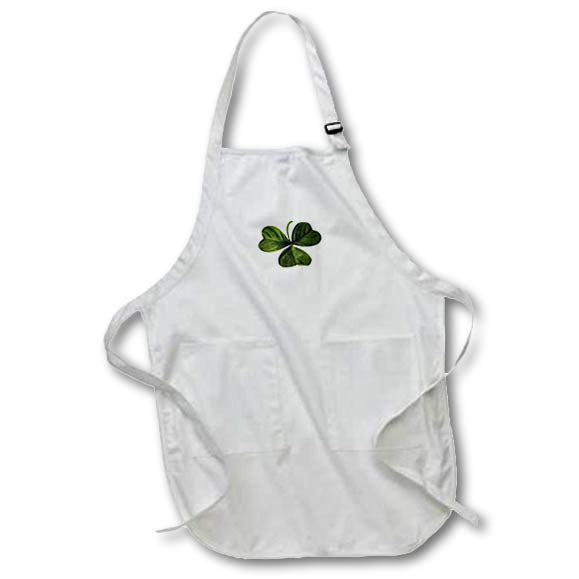 Apron - Shamrock Clover Irish Symbol Vector Cut Out Vector Art - Shamrock