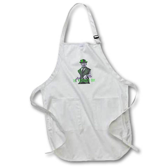 Apron - St Patricks Day Gothic Garba Clap Dance Vector Art - Leprechaun
