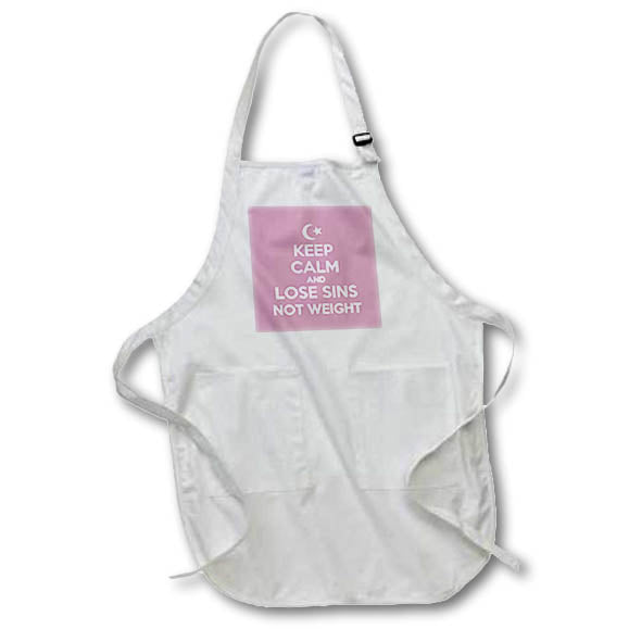 Apron - Ramadan Keep Calm And Lose Sins Not Weight Vector Art - Happy Ramadan