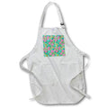 Apron - Pretty Pink Succulent Flowers and Cactus Pattern Patterns