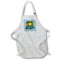 Apron - Hawaiian vacation design of a tropical sunset with flamingo pattern. Creative Studios - Hawaii