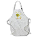 Apron - Pretty Sunflowers Image Of Gold Ornamental Monogram Initial B Monogram