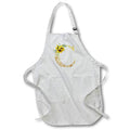 Apron - Pretty Sunflowers Image Of Gold Ornamental Monogram Initial C Monogram