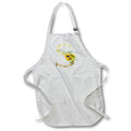 Apron - Pretty Sunflowers Image Of Gold Ornamental Monogram Initial S Monogram