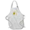 Apron - Pretty Sunflowers Image Of Gold Ornamental Monogram Initial W Monogram