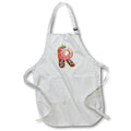 Apron - Strawberry Image Of Cookie Monogram Initial R Monogram
