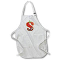 Apron - Strawberry Image Of Cookie Monogram Initial S Monogram
