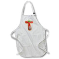 Apron - Strawberry Image Of Cookie Monogram Initial T Monogram
