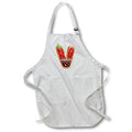 Apron - Strawberry Image Of Cookie Monogram Initial V Monogram