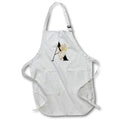 Apron - Pretty Tropical Leaf Monogram Initial A Monogram