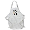 Apron - Pretty Tropical Leaf Monogram Initial B Monogram
