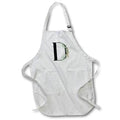 Apron - Pretty Tropical Leaf Monogram Initial D Monogram