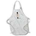 Apron - Pretty Tropical Leaf Monogram Initial L Monogram