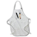 Apron - Pretty Tropical Leaf Monogram Initial M Monogram