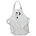 Apron - Pretty Tropical Leaf Monogram Initial P Monogram