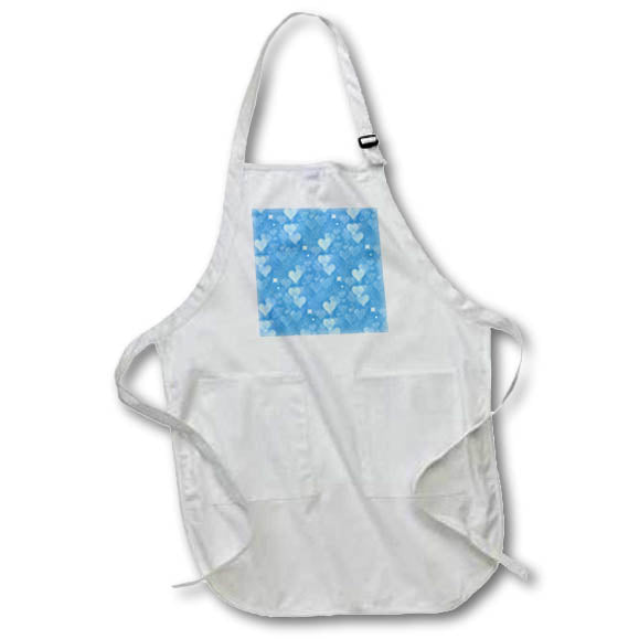 Apron - Light Blue Image Of Sparkle Heart Bokeh Pattern Patterns