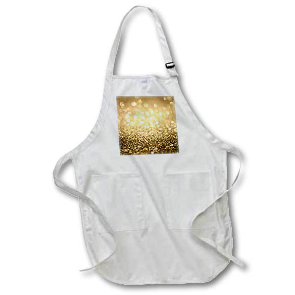 Apron - Glam Image Of Gold Sparkle Bokeh Patterns