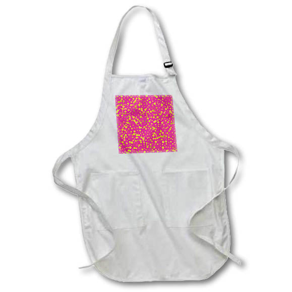 Apron - Glam Bright Pink Image Of Gold Confetti Pattern Patterns