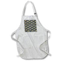 Apron - Cute Black and Image Of Gold Owl Pattern Patterns