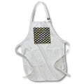 Apron - Contemporary Black and Image Of Gold Maple Leaf Pattern Patterns