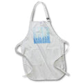 Apron - Light Blue Image Of Knotted Wood Patterns