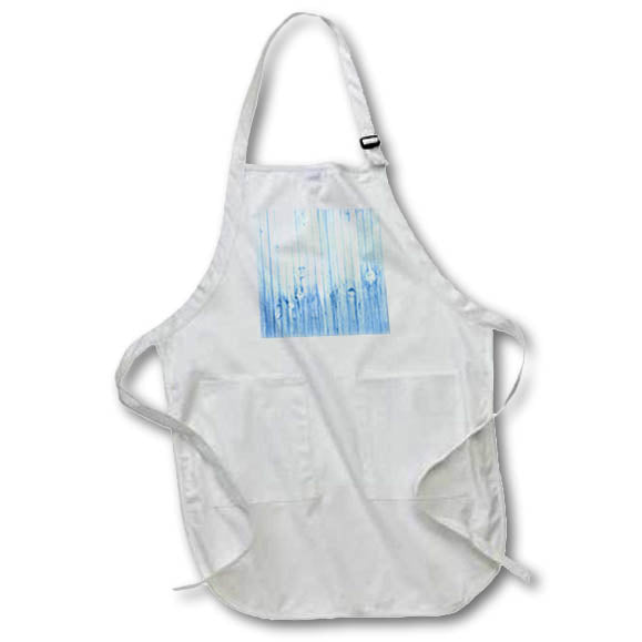 Apron - Light Blue Image Of Knotted Wood Patterns