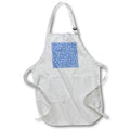 Apron - Light Blue and White Chess Pieces Pattern Patterns