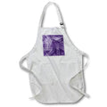 Apron - Modern Purple Cross Hatch Brush Strokes Pattern Patterns