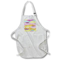 Apron - Purple, Blue and Yellow Wavy Pattern Patterns