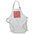 Apron - Red Image Of Shimmering Mosaic Pattern Patterns
