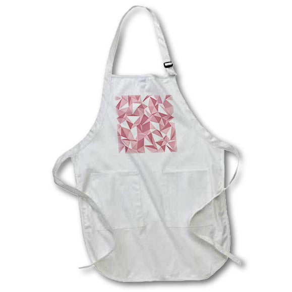 Apron - Contemporary Pink Polygon Pattern Patterns