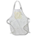 Apron - Peach and White Fancy Paisley Pattern Patterns