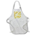 Apron - Yellow Image Of Liquid Metal Abstract Patterns
