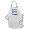 Apron - Contemporary Blue Image Of Watercolor Brick Pattern Patterns