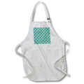 Apron - Green on Green Fleur De Lis Pattern Patterns