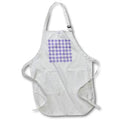 Apron - Purple and White Image Of Watercolor Plaid Pattern Patterns