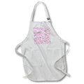 Apron - Pink and White Image Of Watercolor Triangle Geometric Pattern Patterns