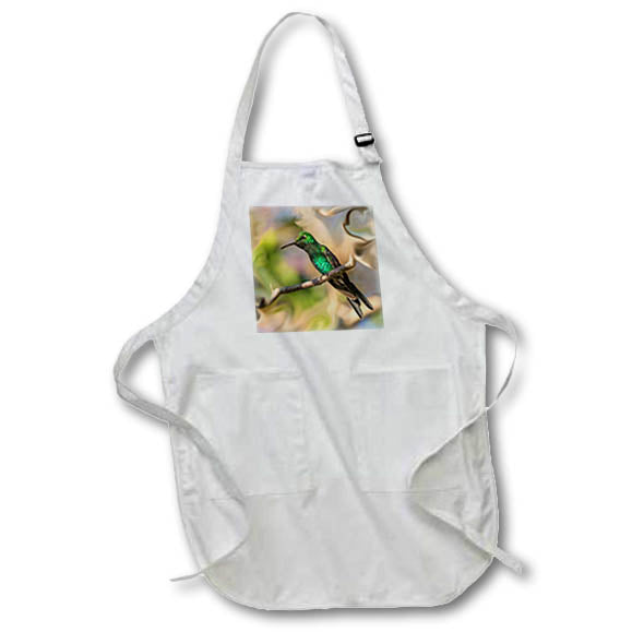 Apron - Cuba. An artistic rendering of a bee hummingbird. Cuba