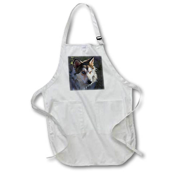 Apron - Portrait of rescue dog. Fauna