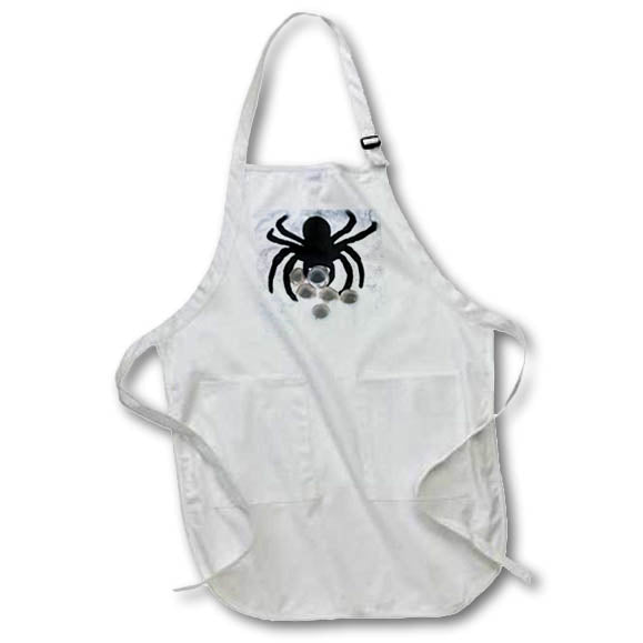 Apron - Spider on white web with eggs Still Life