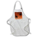 Apron - Spiders on orange web Still Life