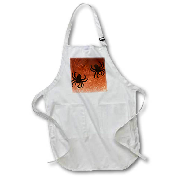 Apron - Spiders on orange web Still Life