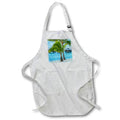 Apron - French Polynesia, Moorea. Overwater bungalows French Polynesia