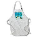 Apron - French Polynesia, Bora Bora. Pacific double saddle butterfly fish. French Polynesia