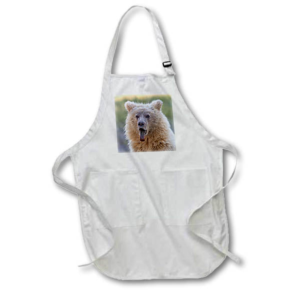 Apron - Brown bear cub sticking out its tongue 1. Alaska
