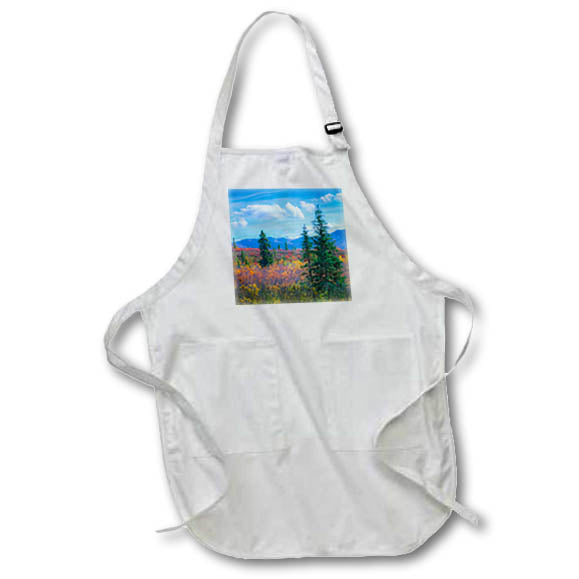 Apron - Alaska, Denali National Park. Fall landscape with fall colors. Alaska